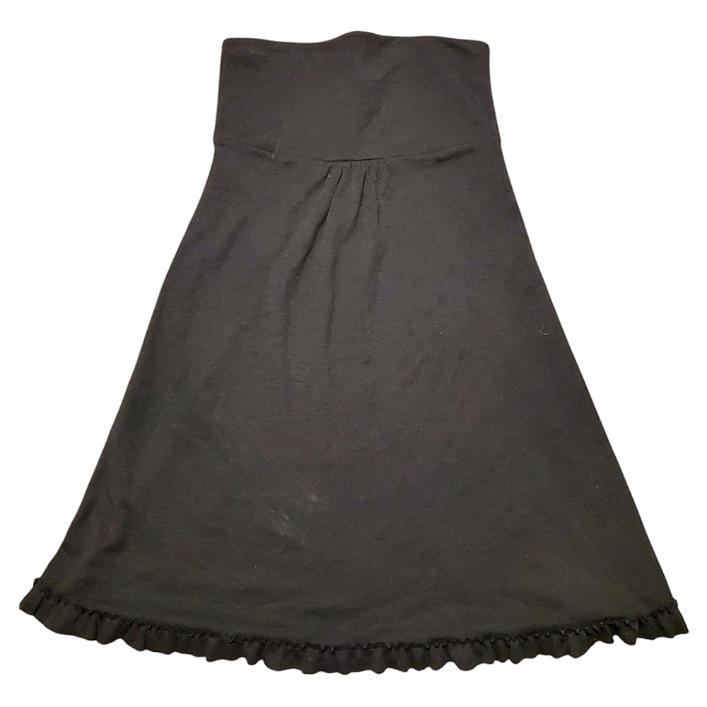 J Crew Babydoll Dress 100% Wool Y2K Strapless Soft Ruffle Whimsigoth Fairy Goth